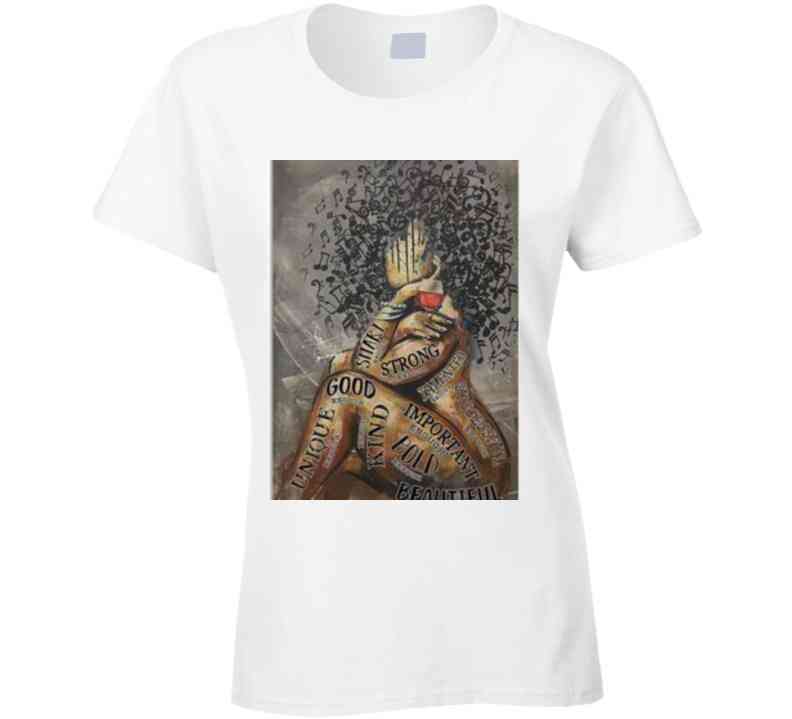 Body Of Work ( White )  Ladies T Shirt