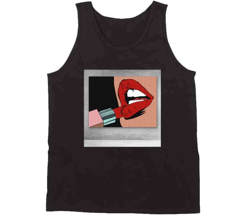 Lip Game - Black Tanktop