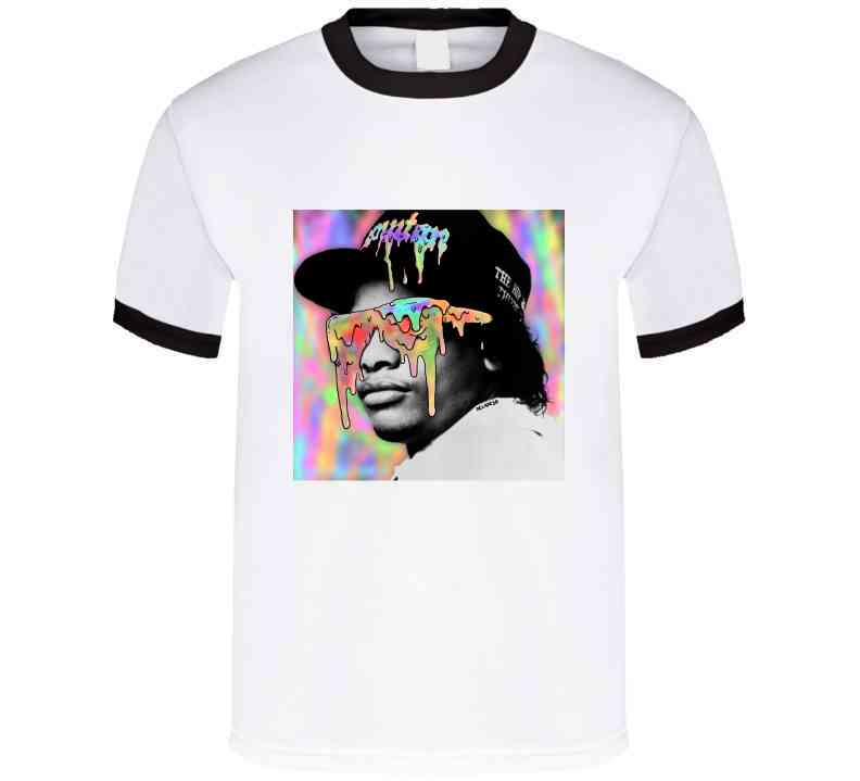 Color Me Eazy White Graphic  T Shirt