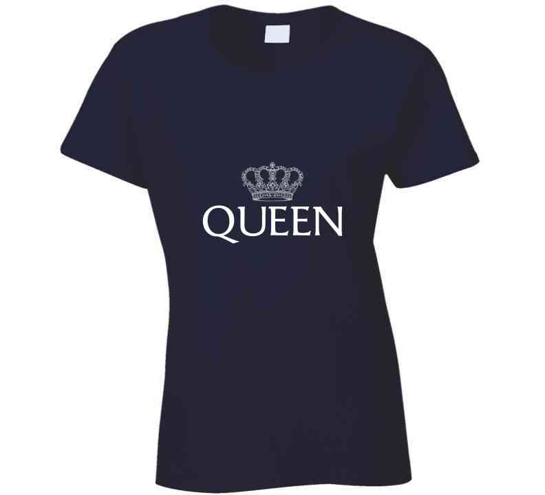 Crown Queen Navy Sweatshirt Crewneck Sweatshirt