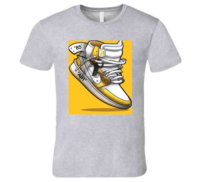 Gray N Gold J's  T Shirt