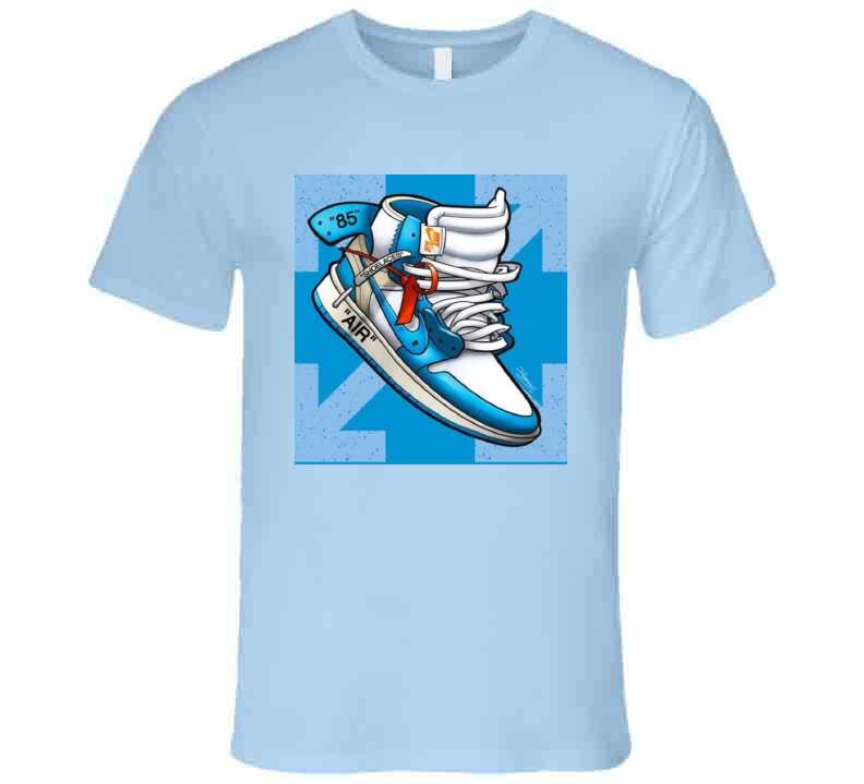 Baby Blue N Blue J's  T Shirt