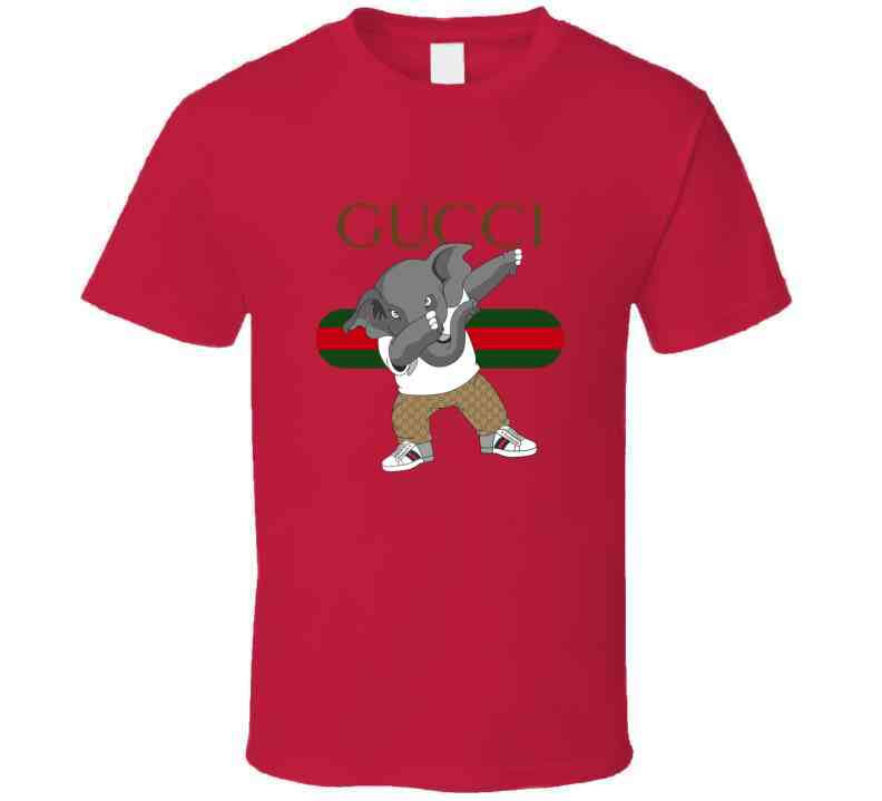 Elephant G's ( Red ) Ladies T Shirt