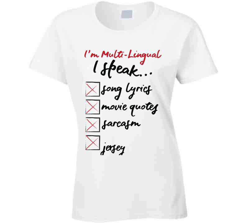 I Speak Jersey Tee  T Shirt