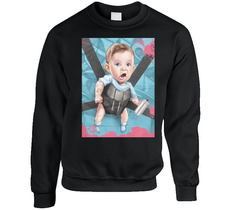 Hold On Baby Gray T Shirt