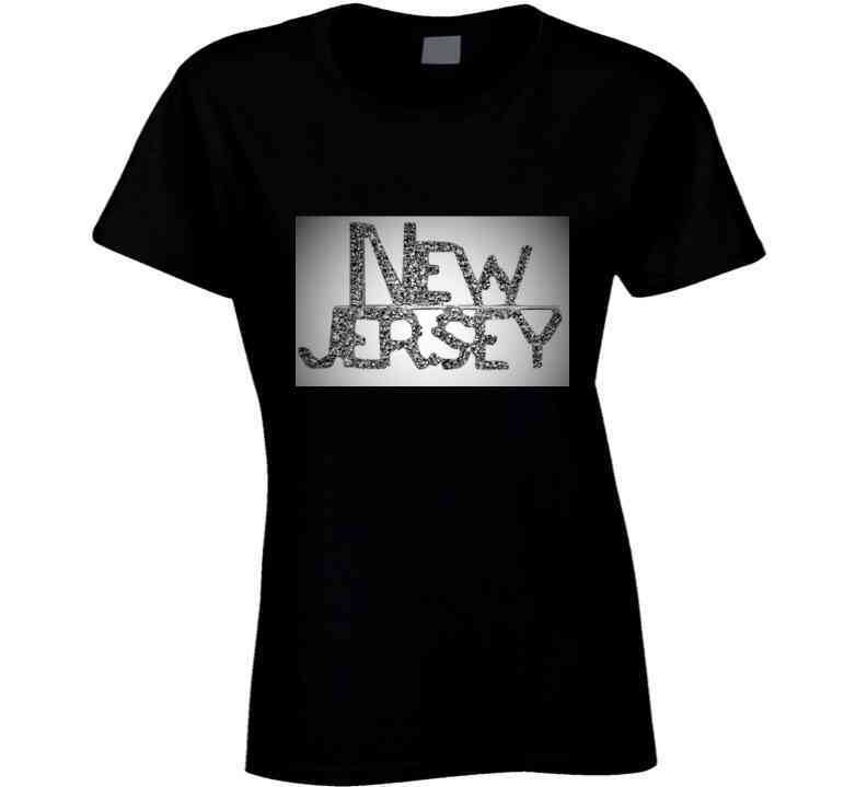 New Jersey Bling Blackout  T Shirt