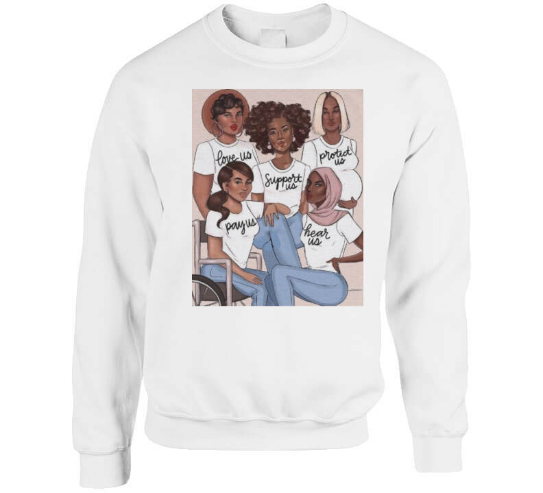 Sistas Tee White  T Shirt