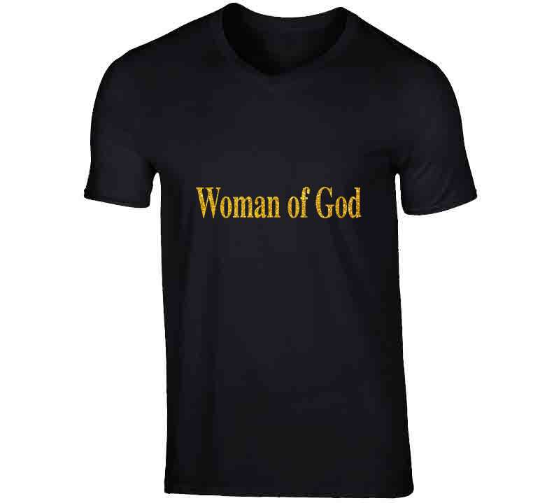 Woman Of God ( Black ) Ladies T Shirt