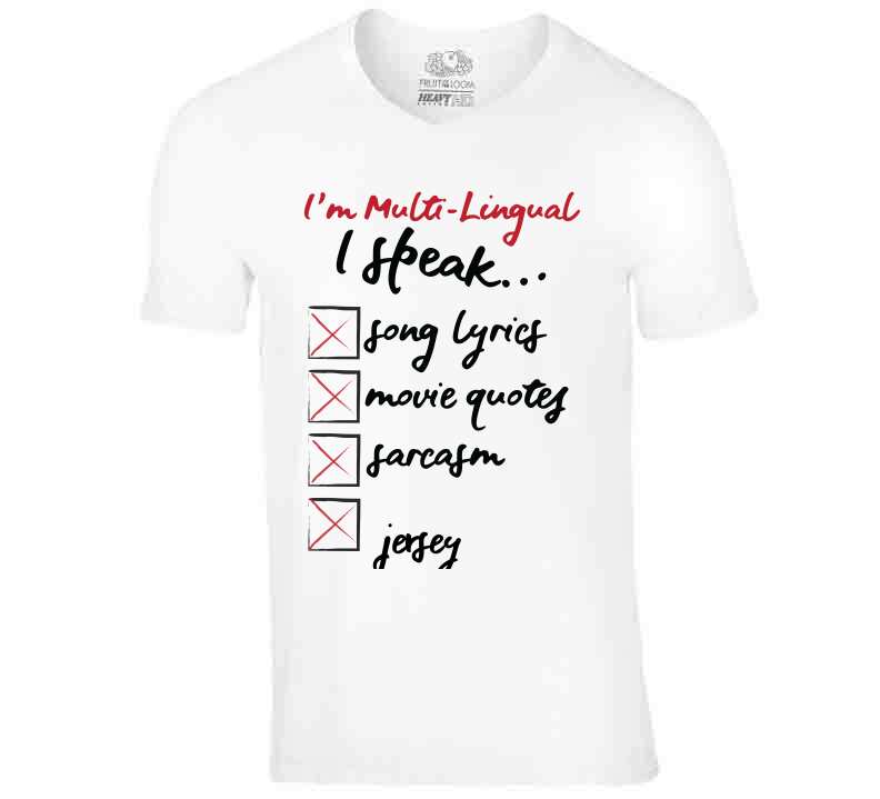 I Speak Jersey Collection Assorted  T- Shirts