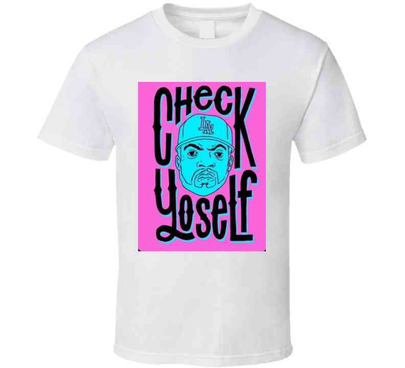 Check Yo Self Lady  Ladies T Shirt