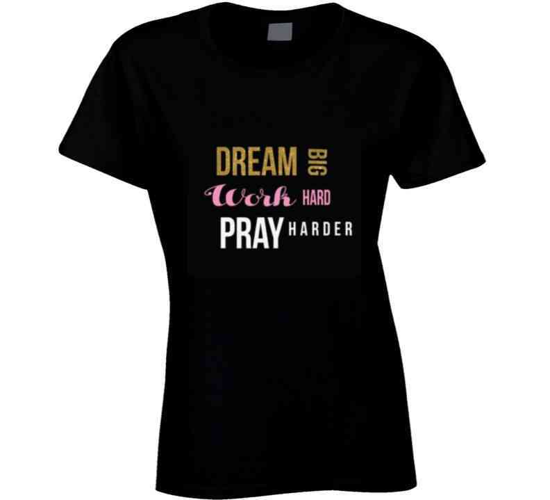 Dream, Work , Pray (black ) Apron