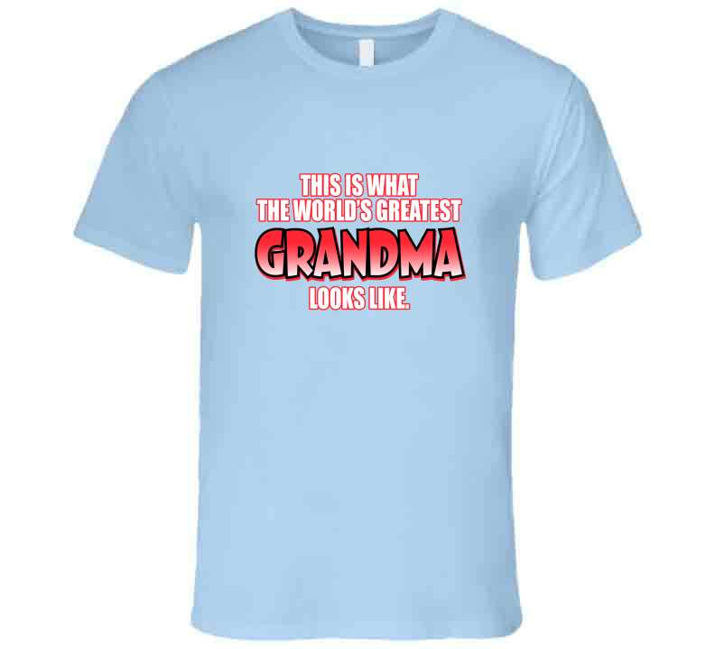 Greatest Grandma Blue Ladies T Shirt