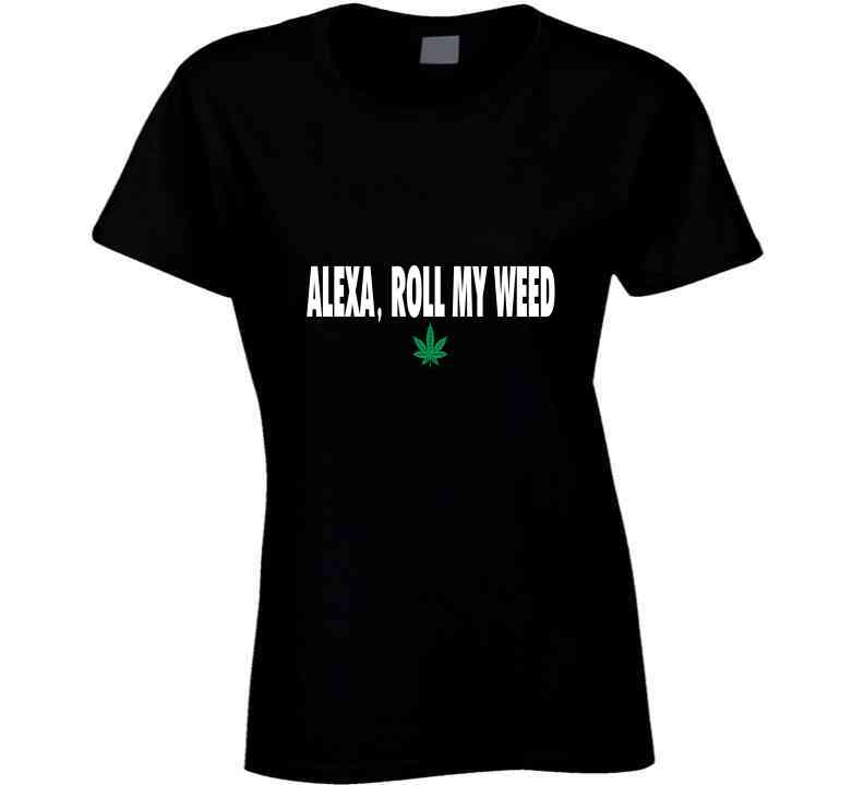 Alexa, Roll ( Black ) Ladies T Shirt