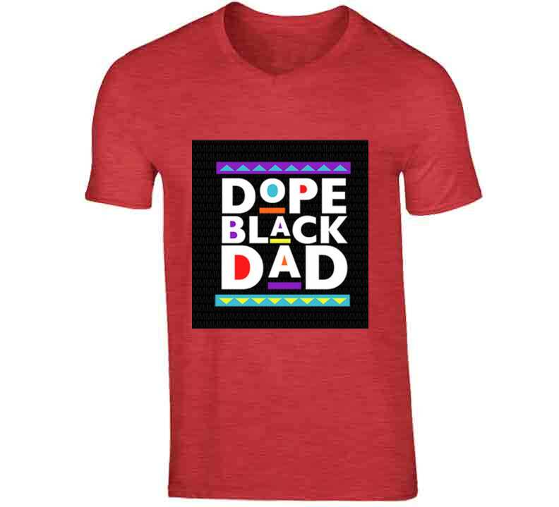 Dope Black Dad ( Red )  T Shirt