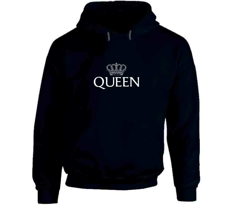 Crown Queen Navy Sweatshirt Crewneck Sweatshirt