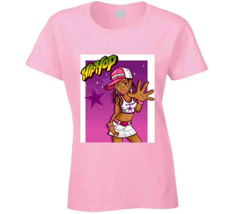 Pink Hiphop Star T Shirt