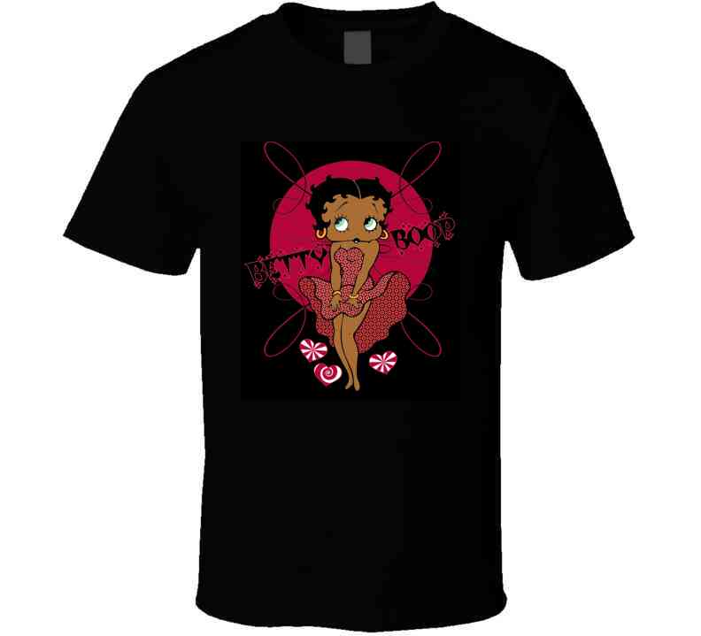 Black Boop  Ladies T Shirt