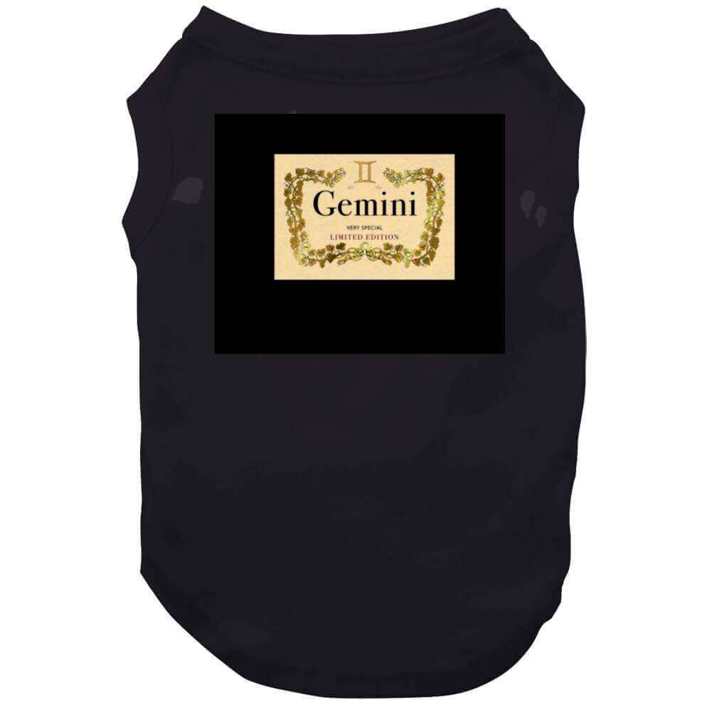 Gemini Brand Limited Black Tee T Shirt