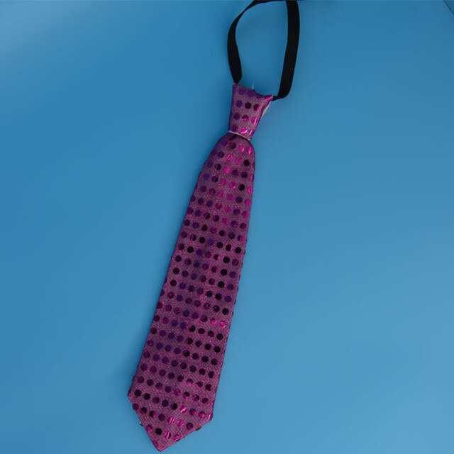 Fashion Colorful Light-Up Necktie Bow Tie Sequins LED Flashing Blinking Ties