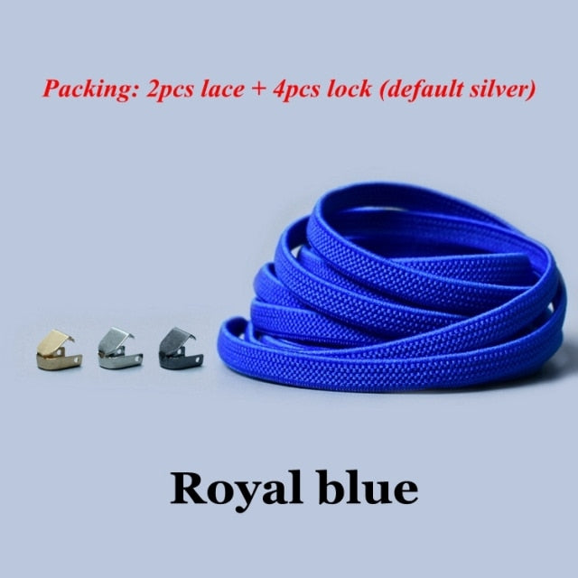 THC 1Pair No tie Shoelaces Flat Elastic Shoe Laces For Kids and Adult Sneakers Shoelace Quick Lazy Laces Shoe strings