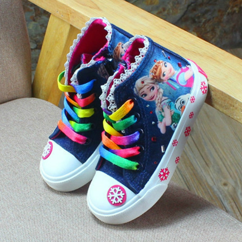 THEHIGHWAYCONNECTION / Elsa Anna Princess Canvas Children Kicks