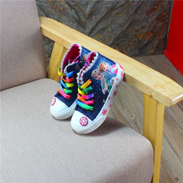 THEHIGHWAYCONNECTION / Elsa Anna Princess Canvas Children Kicks