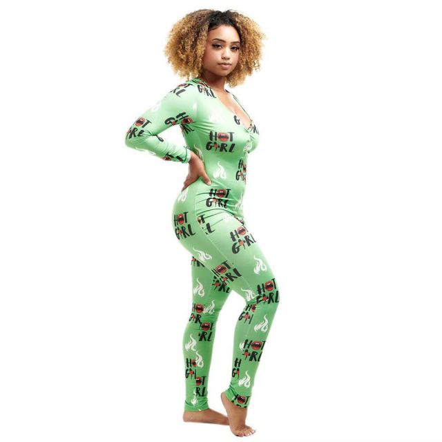 THCNJ Women Large Lipstick Letter Print Onesie