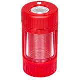 THCNJ 8XMagnification LED GLOWJAR / STASH  container with grinder