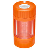 THCNJ 8XMagnification LED GLOWJAR / STASH  container with grinder