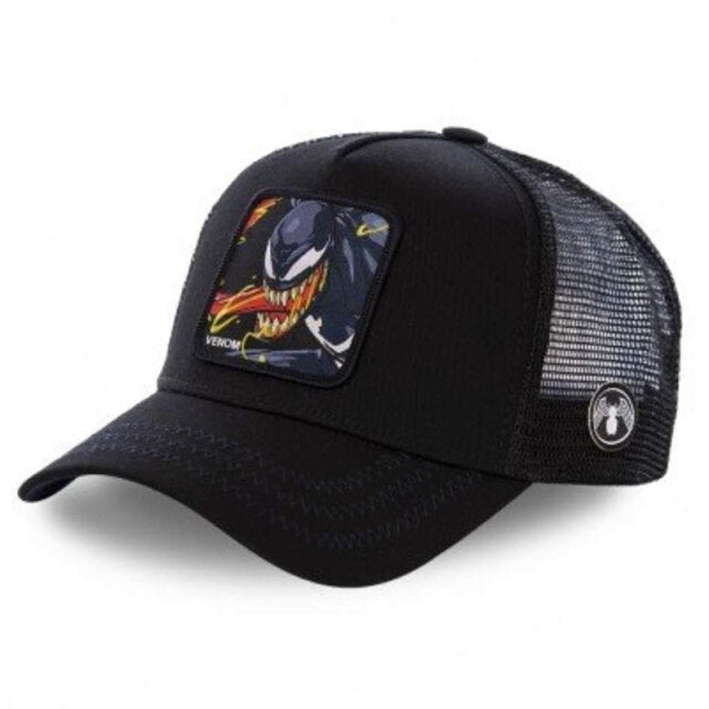 THCNJ Cartoon Mesh Snapback Cap Venom Spiderman Duck Bird Baseball Cap /Trucker Hat