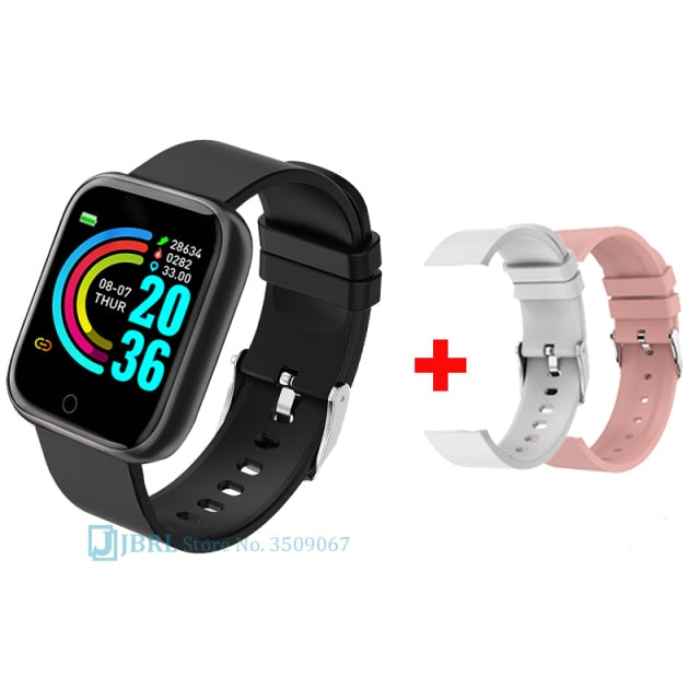 THCNJ 2021 Ladies Sport Bracelet Smart Watch Women Smartwatch Smartband Android IOS( Waterproof)