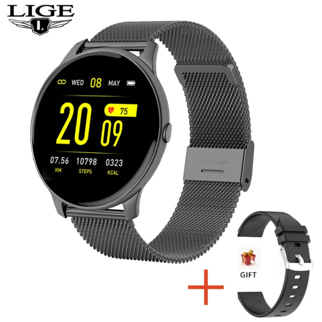 THCNJ / LIGE 2021 Fashion Smart Watch (Heart Rate Blood Pressure Multifunctional) WATERPROOF