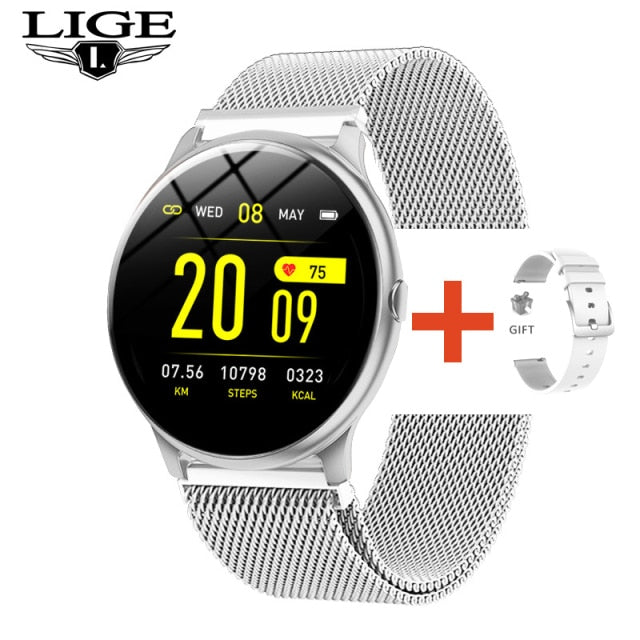 THCNJ / LIGE 2021 Fashion Smart Watch (Heart Rate Blood Pressure Multifunctional) WATERPROOF