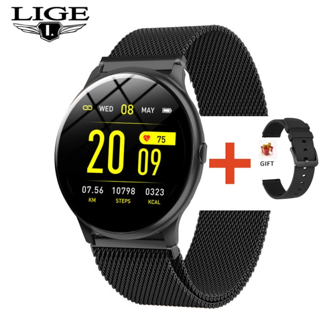 THCNJ / LIGE 2021 Fashion Smart Watch (Heart Rate Blood Pressure Multifunctional) WATERPROOF