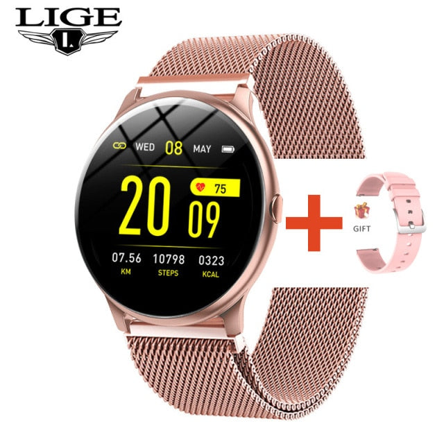 THCNJ / LIGE 2021 Fashion Smart Watch (Heart Rate Blood Pressure Multifunctional) WATERPROOF