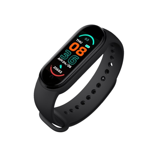 THCNJ M6 Smart Band Fitness Tracker Wristband Bracelet Pedometer Sports Smart Watch Boys Girls M6 Color Screen Fashion Smartband 2021