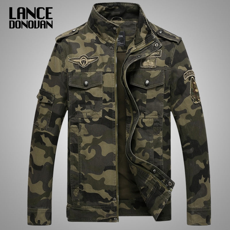 THC Army Military Jacket Men/ Fashion Bomber Jacket