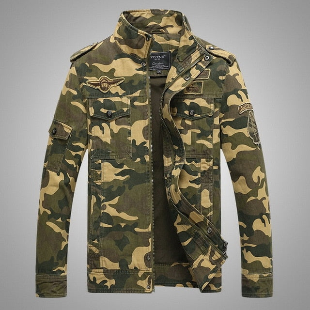 THC Army Military Jacket Men/ Fashion Bomber Jacket