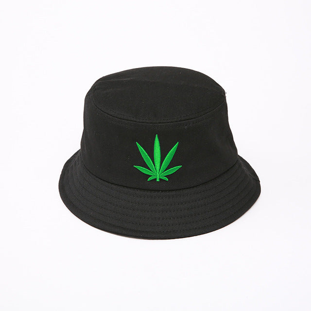 Bud Leaf Bucket Hat Hip Hop Fisherman Panama Hat