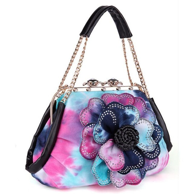 THC Fashion Colorful Flower Ladies Shoulder Bag