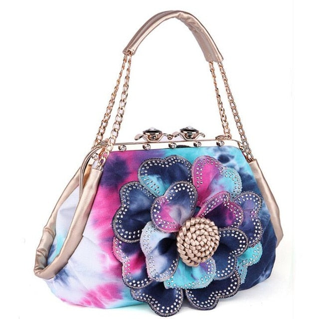 THC Fashion Colorful Flower Ladies Shoulder Bag