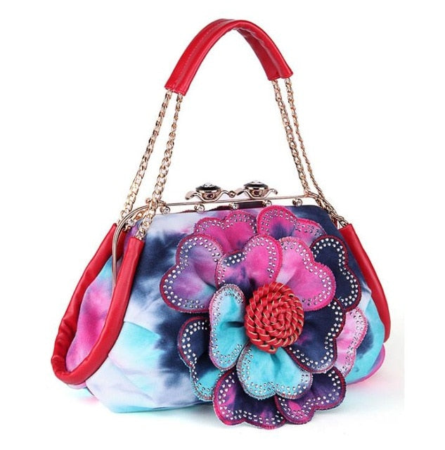 THC Fashion Colorful Flower Ladies Shoulder Bag