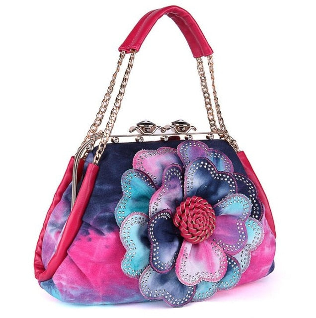 THC Fashion Colorful Flower Ladies Shoulder Bag