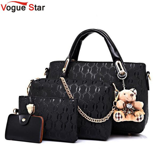 Vogue Star Women Top-Handle/ Messenger Bag Set PU Leather Composite Bag