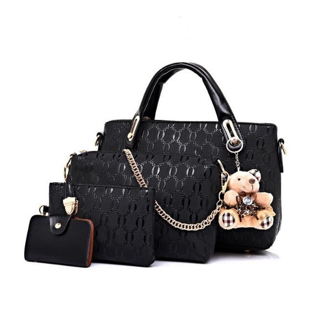 Vogue Star Women Top-Handle/ Messenger Bag Set PU Leather Composite Bag