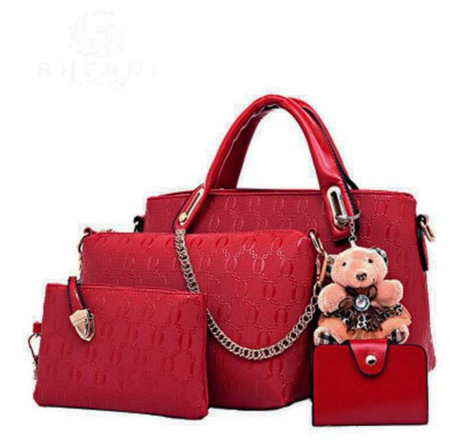 Vogue Star Women Top-Handle/ Messenger Bag Set PU Leather Composite Bag