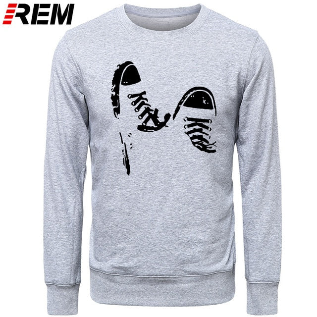 Casual Skate Shoes Funny Printed Men Cotton LONG Sleeve Cool Men's Clothing Brand Plus Hoodies, Sweatshirts