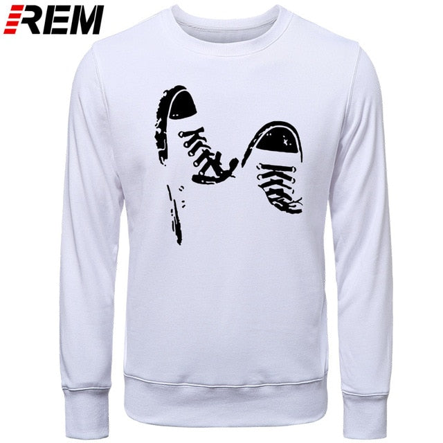 Casual Skate Shoes Funny Printed Men Cotton LONG Sleeve Cool Men's Clothing Brand Plus Hoodies, Sweatshirts