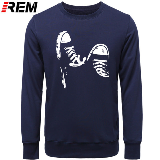 Casual Skate Shoes Funny Printed Men Cotton LONG Sleeve Cool Men's Clothing Brand Plus Hoodies, Sweatshirts