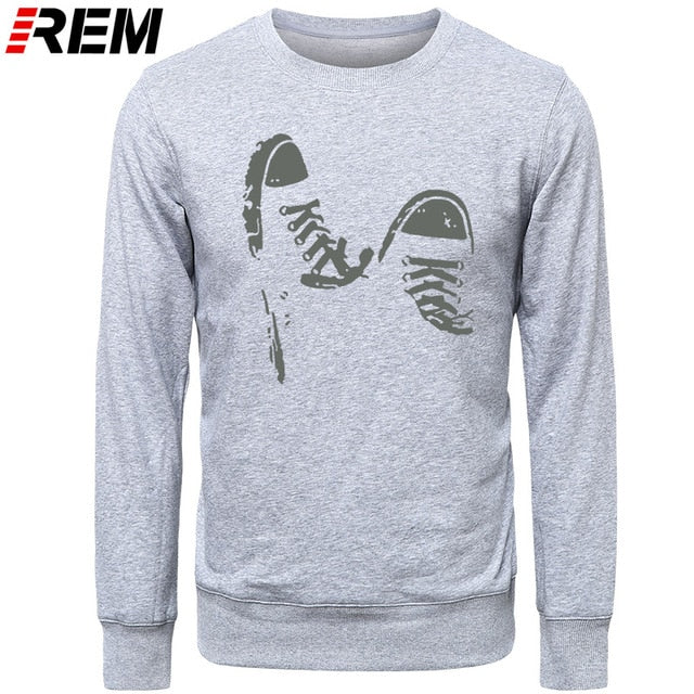 Casual Skate Shoes Funny Printed Men Cotton LONG Sleeve Cool Men's Clothing Brand Plus Hoodies, Sweatshirts